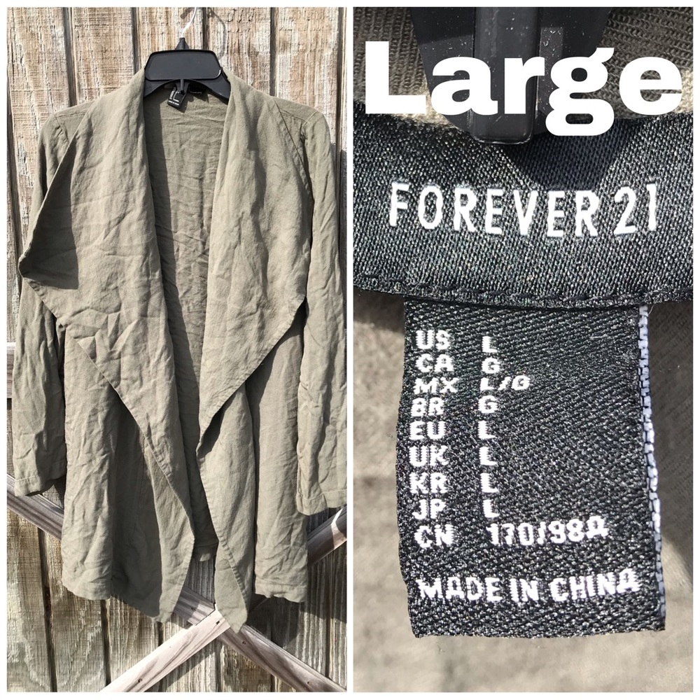 Forever 21 lightweight Jacket Large Like New ❤️